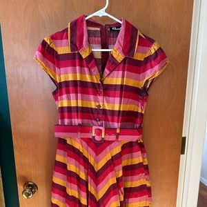 Revival Striped Dress UK size 10
